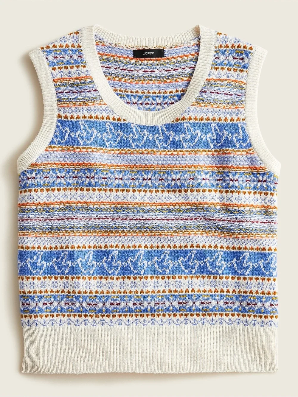 J. Crew Fair Isle sweater-vest wool blend